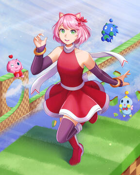 Amy Rose (Sonic the Hedgehog series) - Fanart